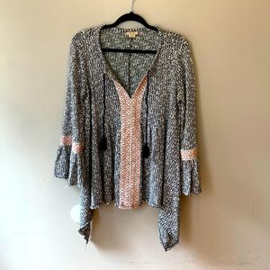 Boho Embroidered Top